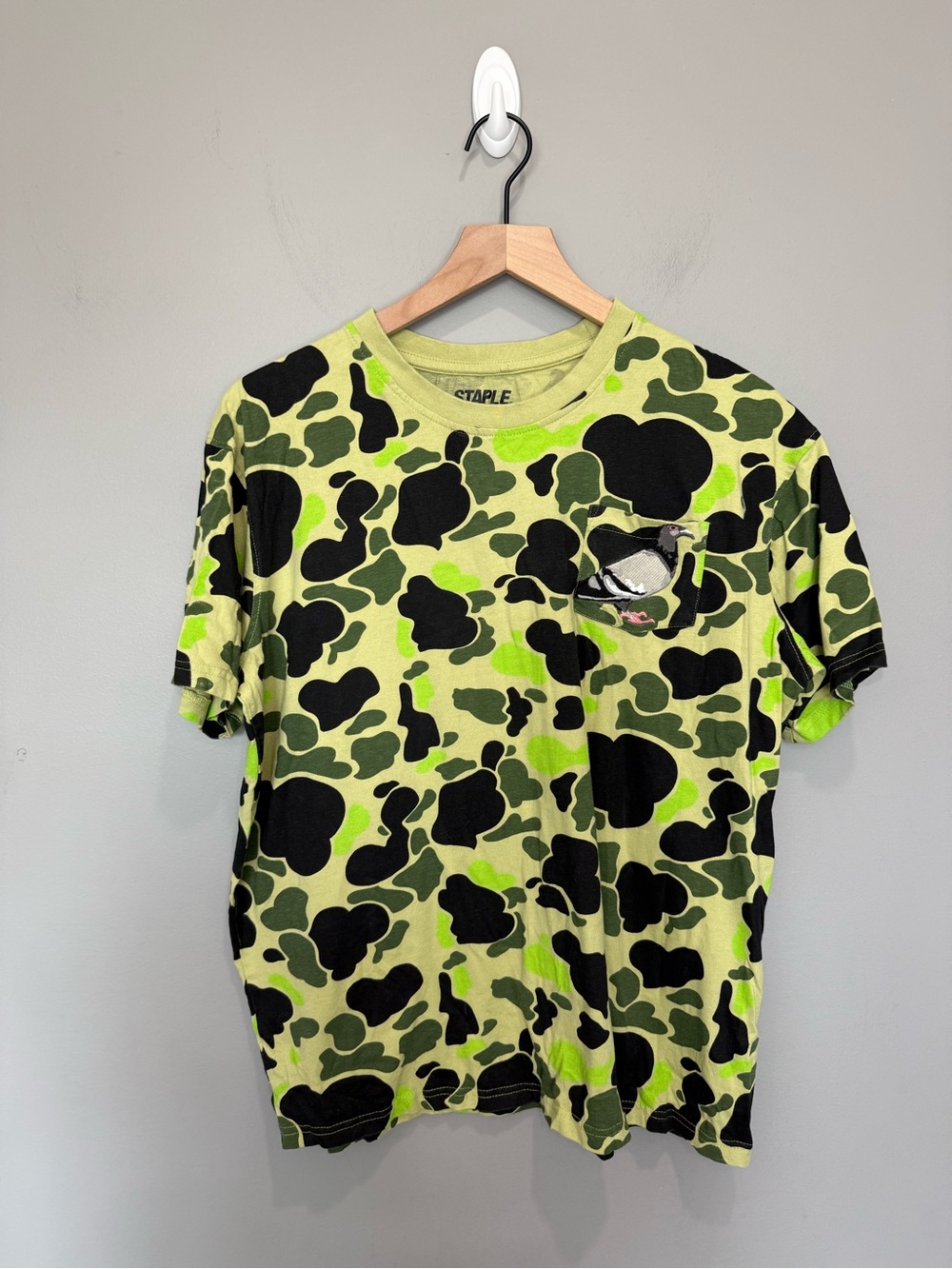 Staple x Third Beast Pigeon Camo Pocket T-Shirt Green Black Men’s L